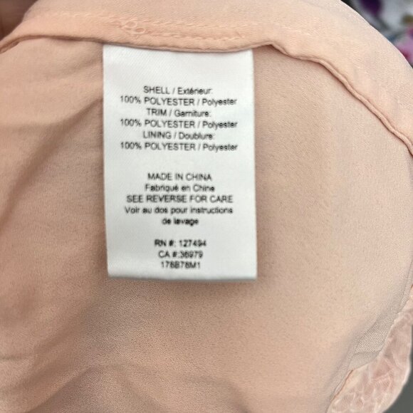 Heartloom Lace Flutter BabyDoll Sheer‎ Dusty Pink Top Size M - Picture 6 of 9